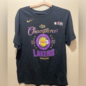 Black Los Angeles Lakers 2020 NBA Finals Champions Tee